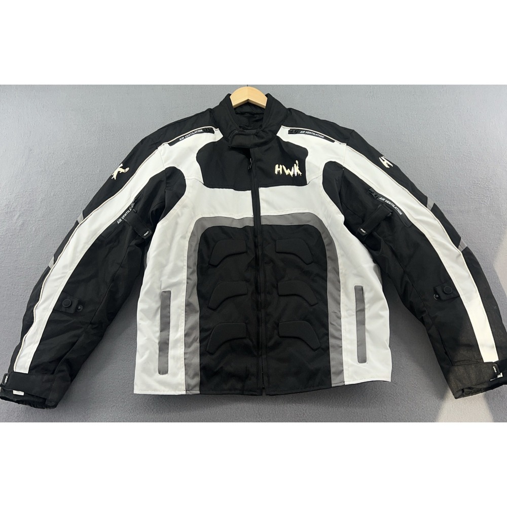 HWK Spyder Motorcycle Jacket Mens XL Textile Motorcross Armor Padded
